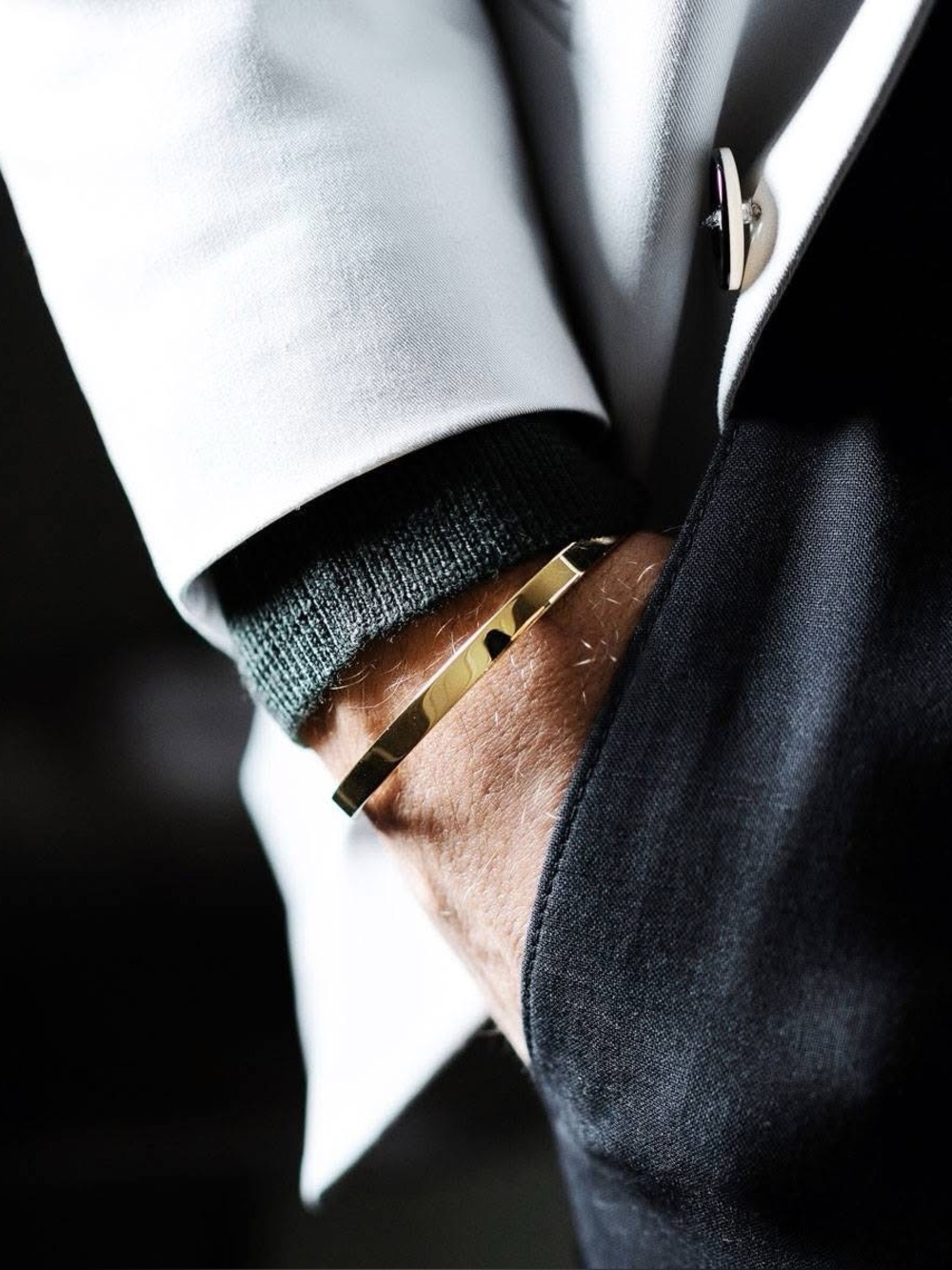 Tom Astin Halo Men’s Minimalist Cuff Bracelet